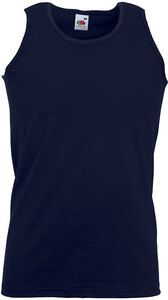 Fruit of the Loom SC294 - Men's Tank Top 100% Cotton Deep Navy