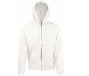 Fruit of the Loom SS222 - Classic 80/20 hooded sweatshirt jacket White