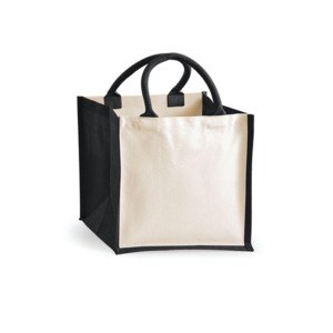 Westford Mill WM421 - Printers' midi jute bag Black