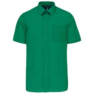 Kariban K551 - ACE - MEN'S SHORT SLEEVE EASY CARE POLYCOTTON POPLIN SHIRT Kelly Green