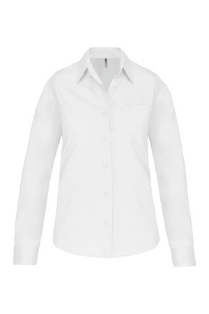 Kariban K542 - LADIES LONG SLEEVE EASY CARE COTTON POPLIN SHIRT