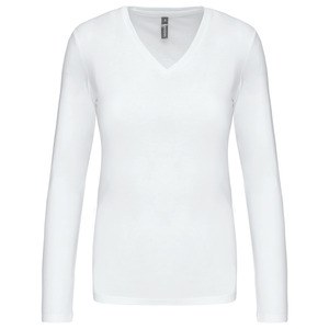 Kariban K382 - LADIES LONG SLEEVE V-NECK T-SHIRT