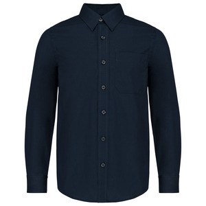 Kariban K521 - KID'S LONG SLEEVE POPLIN SHIRT Navy/Navy