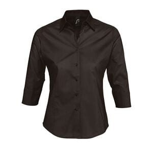 SOL'S 17010 - Effect 3/4 Sleeve Stretch Women's Shirt Brown