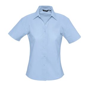 SOL'S 16030 - Elite Short Sleeve Oxford Women's Shirt Sky