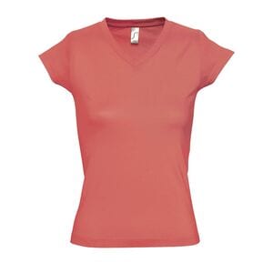 SOL'S 11388 - MOON Women's V Neck T Shirt Coral