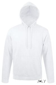 SOL'S 47101 - SNAKE Unisex Hooded Sweatshirt Blanc chiné