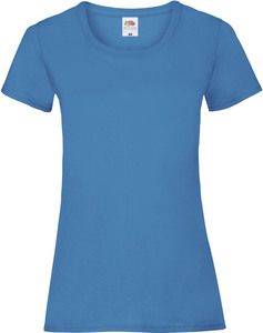 Fruit of the Loom SC61372 - Women's Cotton T-Shirt Azur Blue
