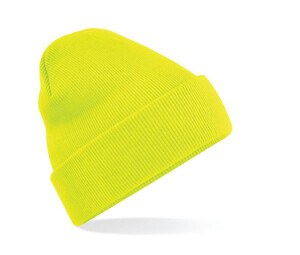 Beechfield BF045 - Beanie with Flap Fluorescent Yellow