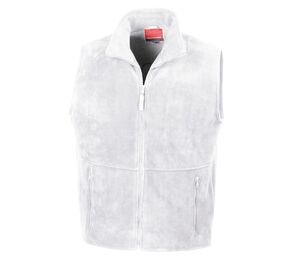 Result RS037 - Men's sleeveless fleece vest White