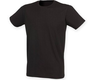 Skinnifit SF121 - Men's stretch cotton T-shirt Black
