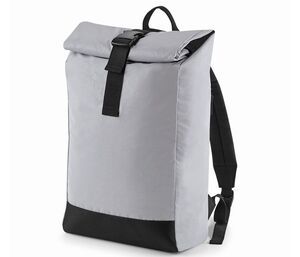 Bag Base BG138 - Roll-top closure backpack Silver Reflective
