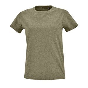SOL'S 02080 - Imperial FIT WOMEN Round Neck Fitted T Shirt Heather khaki