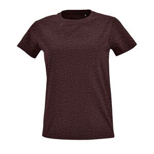 SOL'S 02080 - Imperial FIT WOMEN Round Neck Fitted T Shirt Heather oxblood