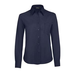 SOL'S 16060 - Executive Long Sleeve Poplin Women's Shirt Dark Blue