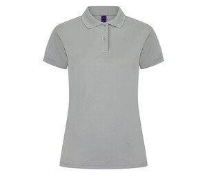 Henbury HY476 - Breathable women's polo shirt Silver