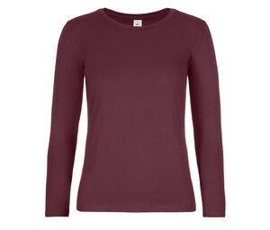 B&C BC08T - #E190 Women Lsl Burgundy