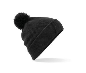 Beechfield BF426 - Pompom hat Black