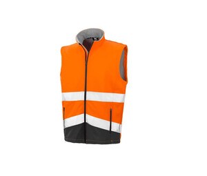 Result RS451 - High -visibility work -making bodywarmer Fluorescent Orange/ Black