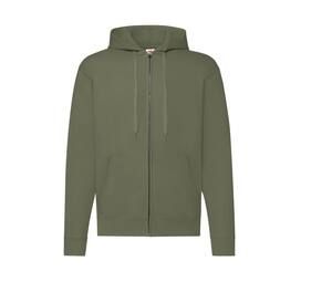 Fruit of the Loom SC374 - Men's Zipped Hoodie Classic Olive