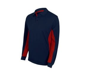VELILLA V5514 - Two-Tone Polo Shirt Long Sleeves Navy / Red