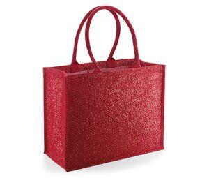 Westford mill WM437 - Glitter Burlap Shopping Bag