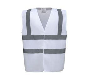 Yoko YK100 - High visibility 2 b&b vest (HVW100CH) White