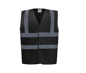Yoko YK100 - High visibility 2 b&b vest (HVW100CH) Black