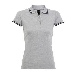 SOL'S 00578 - PASADENA WOMEN Polo Shirt Grey / Navy