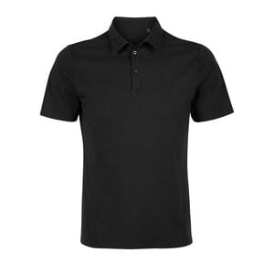 NEOBLU 03190 - Oscar Men Mercerised Jersey Polo Shirt Deep Black