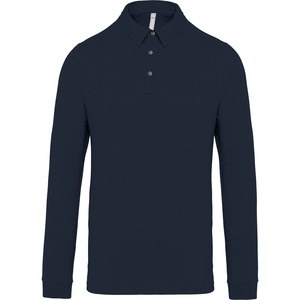 Kariban K264 - Men's long sleeved jersey polo shirt Navy