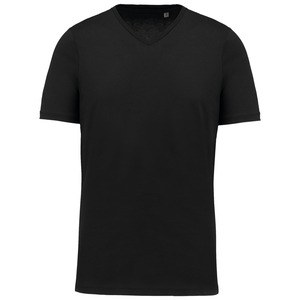 Kariban K3002 - Men's Supima® V-neck short sleeve t-shirt Black