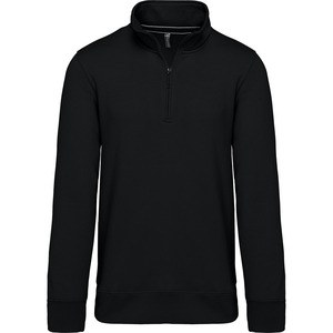 Kariban K487 - Zipped neck sweatshirt Black