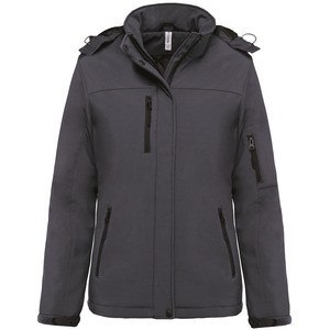 Kariban K651 - Womens lined hooded softshell parka