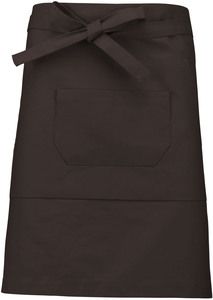 Kariban K899 - Mid-length polycotton apron Chocolate