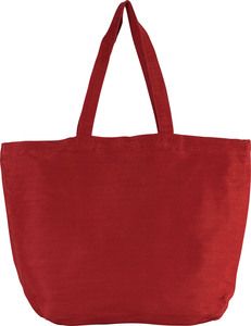 Kimood KI0231 - Large juco bag with inner lining Washed Crimson Red