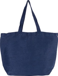 Kimood KI0231 - Large juco bag with inner lining Washed Midnight Blue