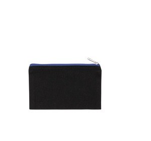 Kimood KI0720 - Canvas cotton pouch - small model Black / Royal Blue
