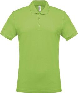 Kariban K254 - Men's short-sleeved piqué polo shirt Lime