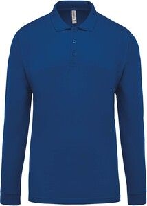 Kariban K256 - Men's long-sleeved piqué polo shirt Light Royal Blue