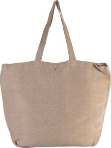 Kimood KI0231 - Large juco bag with inner lining Washed Natural