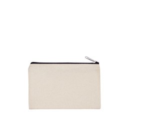 Kimood KI0720 - Canvas cotton pouch - small model Natural / Black