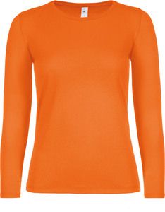 B&C CGTW06T - Women's long sleeve t-shirt #E150 Orange