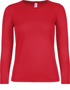 B&C CGTW06T - Women's long sleeve t-shirt #E150 Red