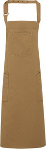 Premier PR132 - "Chino" bib apron Khaki Beige