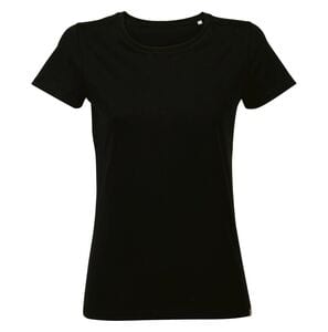 ATF 03273 - Lola Made In France Women's Round Neck T Shirt Deep Black