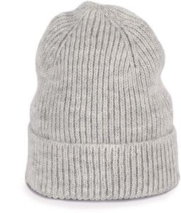 K-up KP557 - Classic knit beanie in recycled yarn Ash Heather
