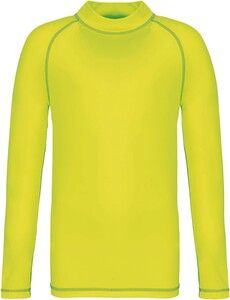 PROACT PA4018 - Children’s long-sleeved technical T-shirt with UV protection Fluorescent Yellow