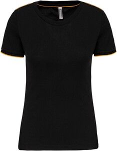 WK. Designed To Work WK3021 - Ladies' short-sleeved DayToDay t-shirt Black / Yellow