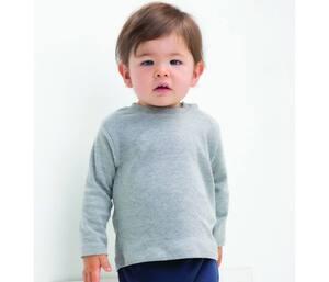 Babybugz BZ011 - Baby long sleeve T Heather Grey Melange